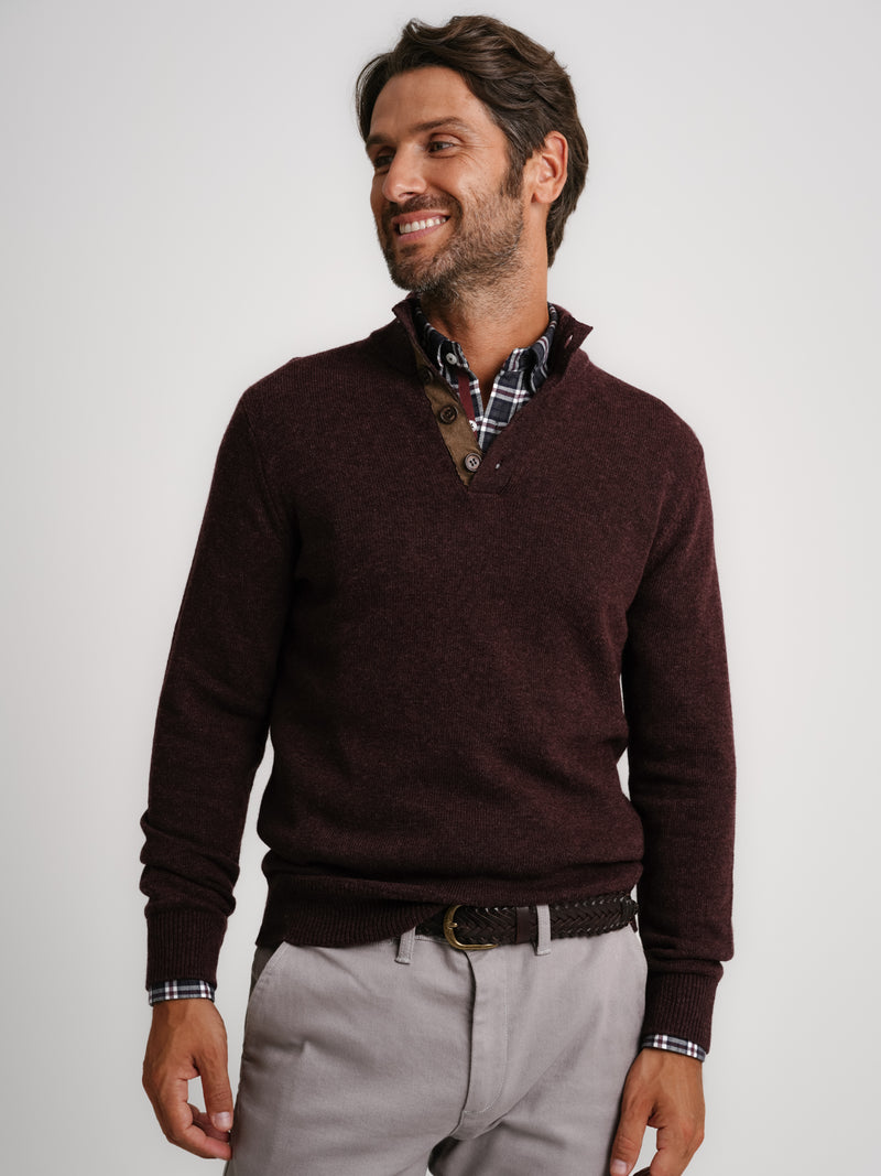 Bordeaux Thick Wool Pullover