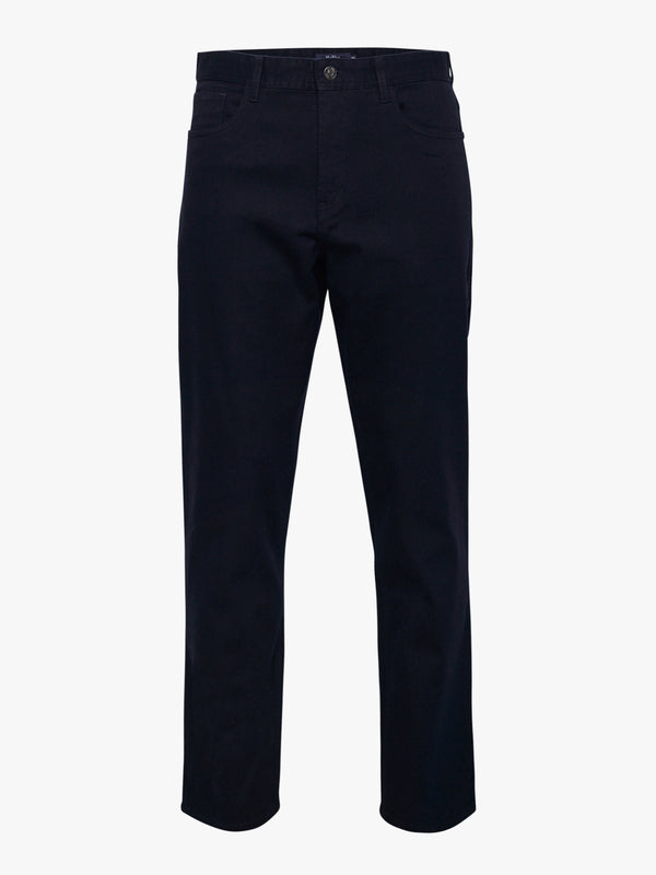 Blue Regular Fit Twill Chinos