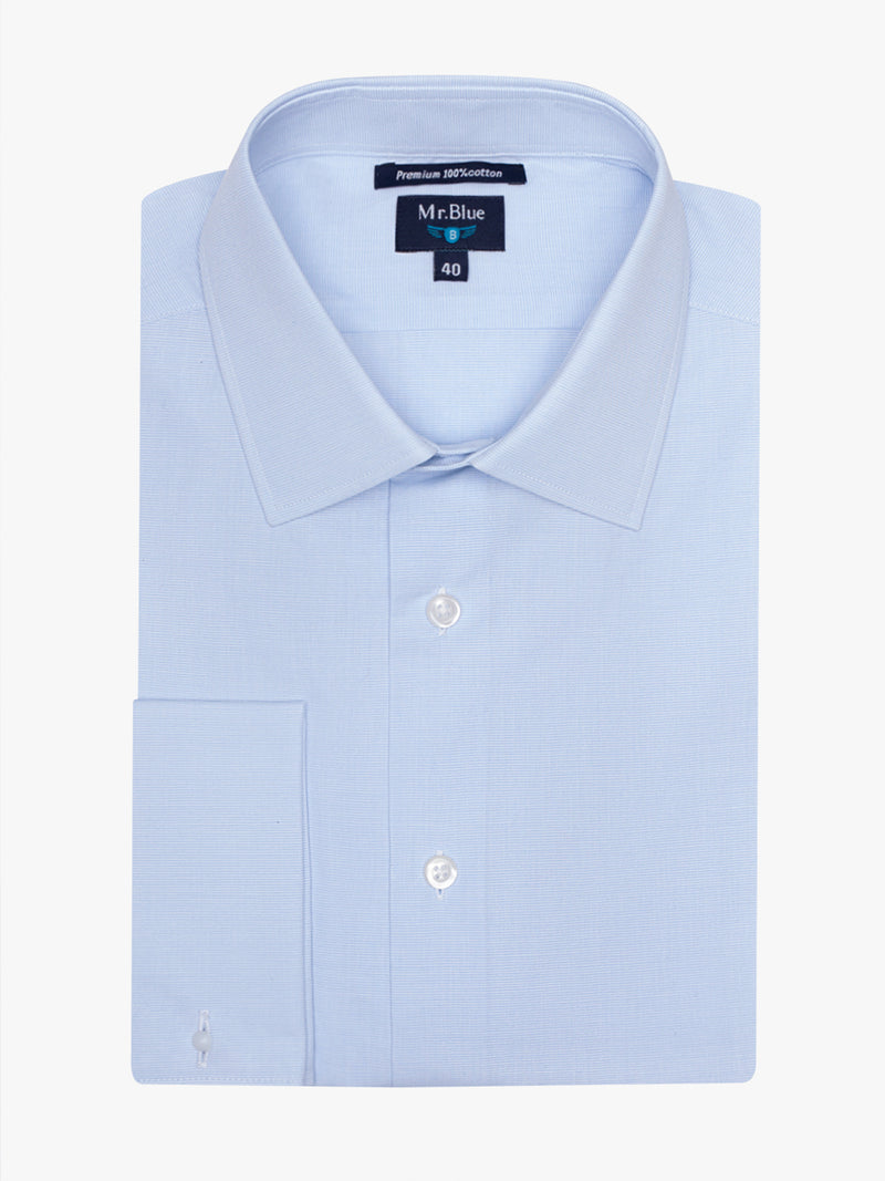 light blue mil raias shirt with cuff button