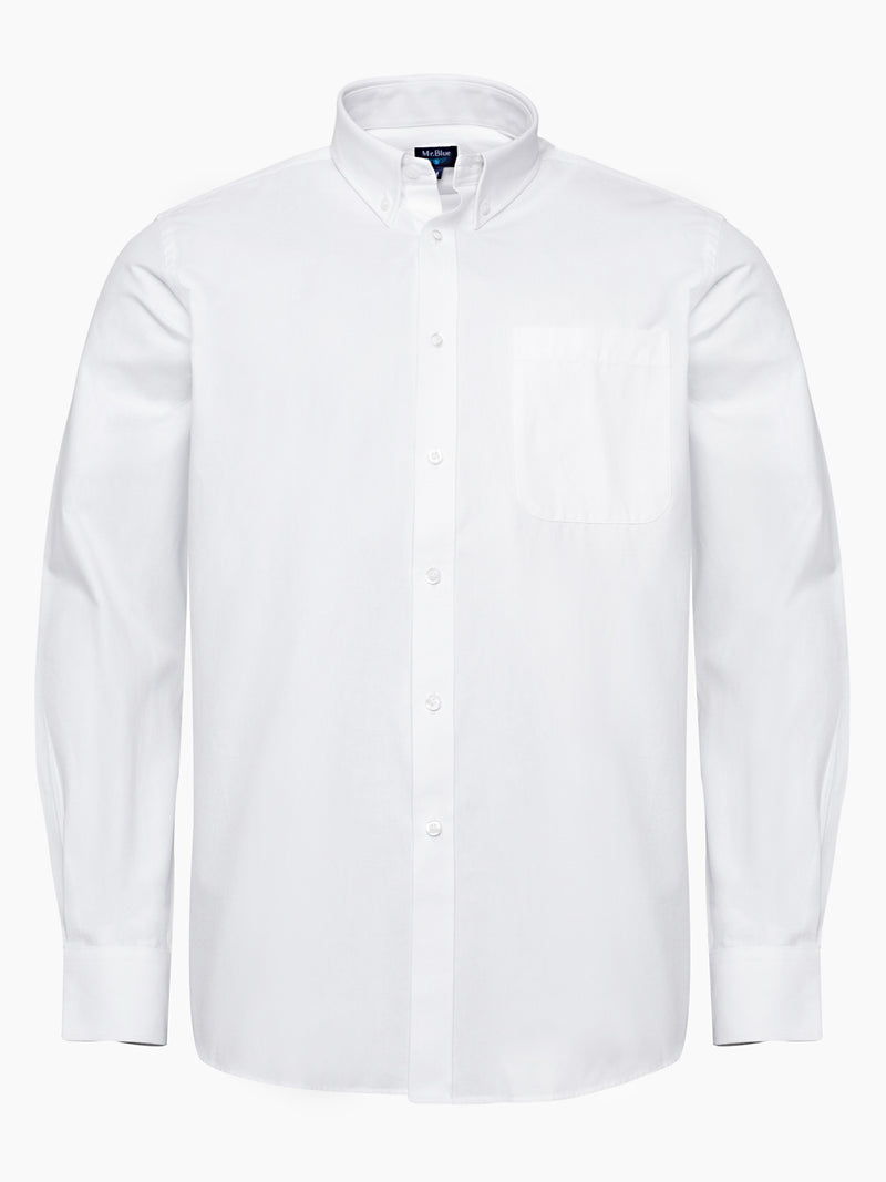 Plain white Oxford shirt