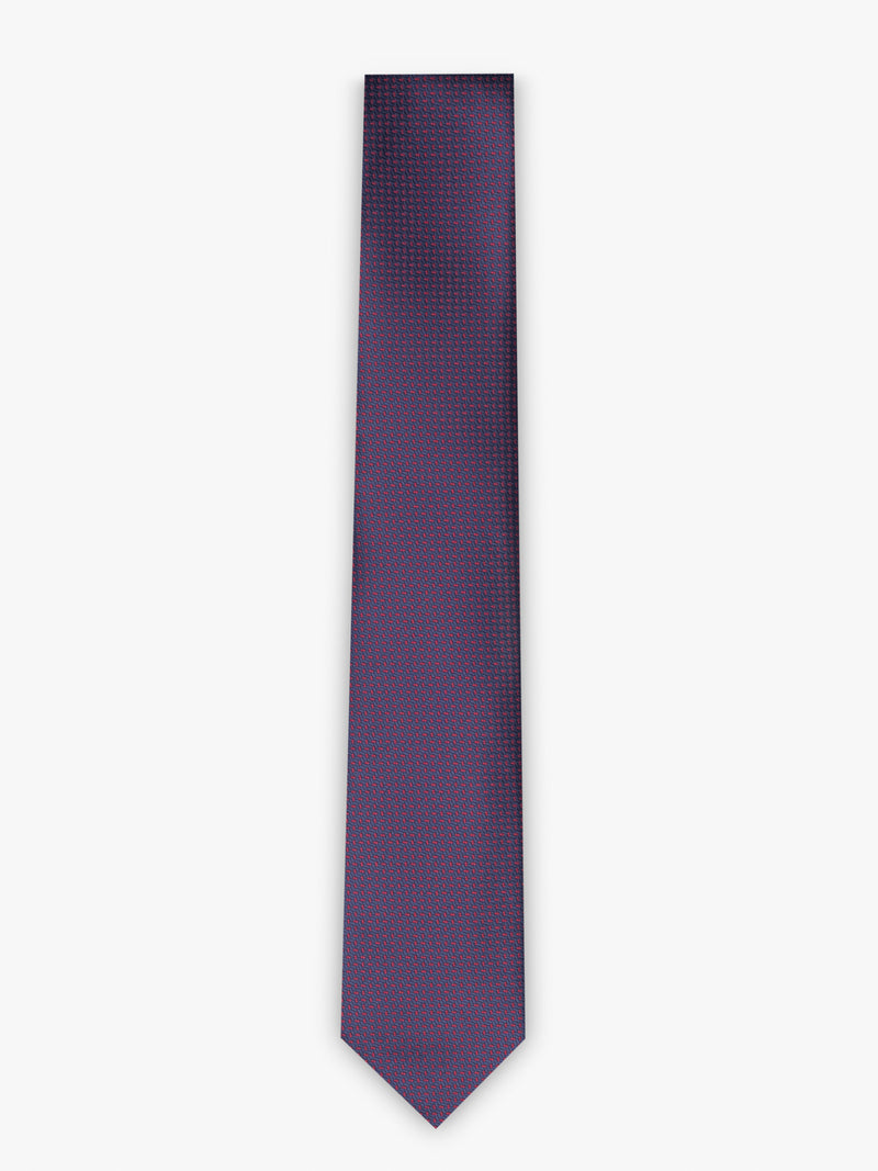 Red and dark blue fantasy tie