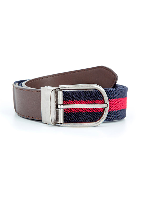 Red and blue thick stripes belt