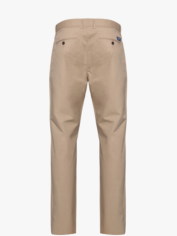 Calças chino beige 100% algodão