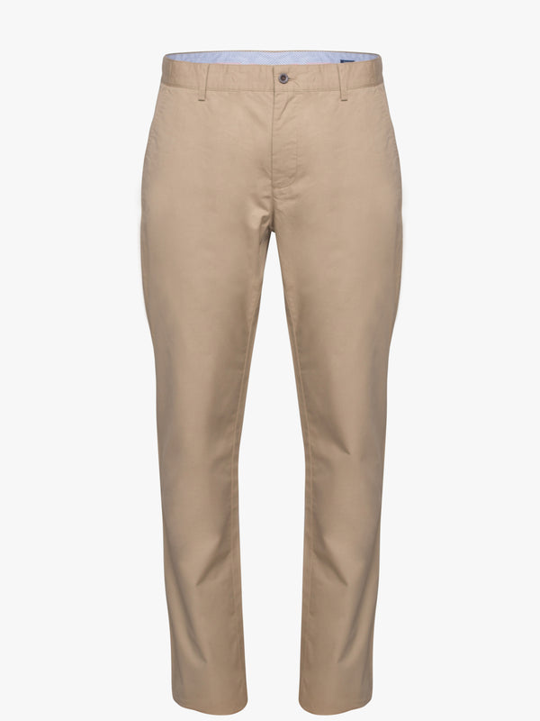 Calças chino beige 100% algodão