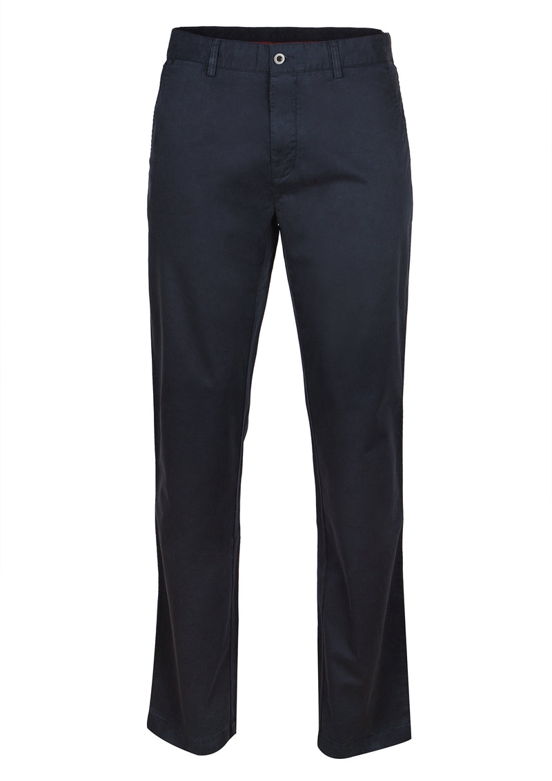 Regular fit intermediate blue chino pants
