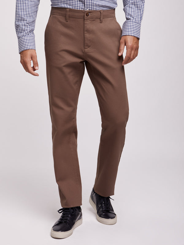 Brown Regular Fit Trousers