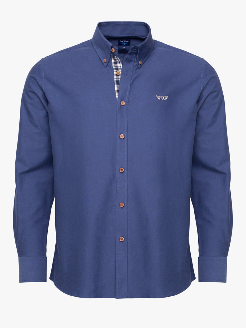 Regular Fit Blue Long Sleeve Shirt