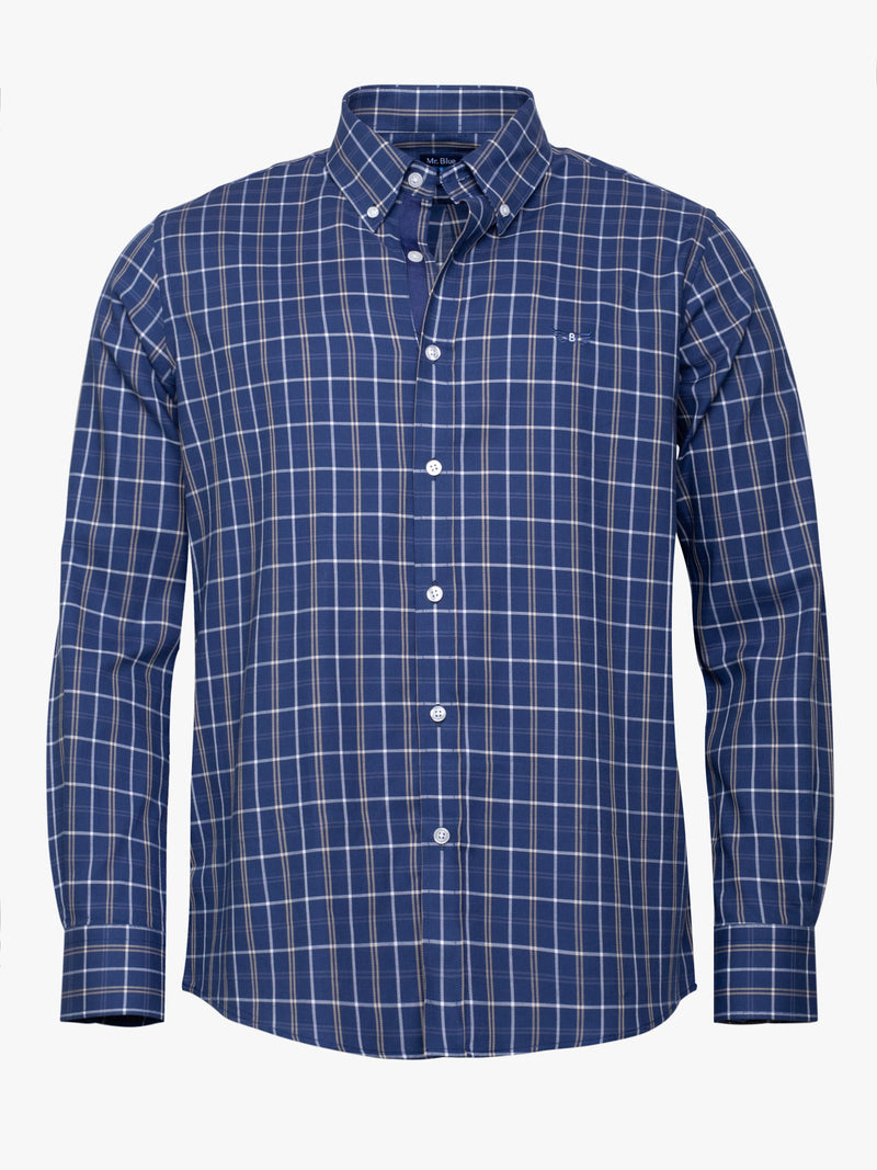 Regular Fit Blue Long Sleeve Shirt