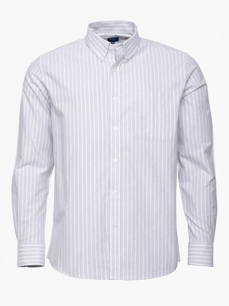 Regular Fit Grey Long Sleeve Shirt