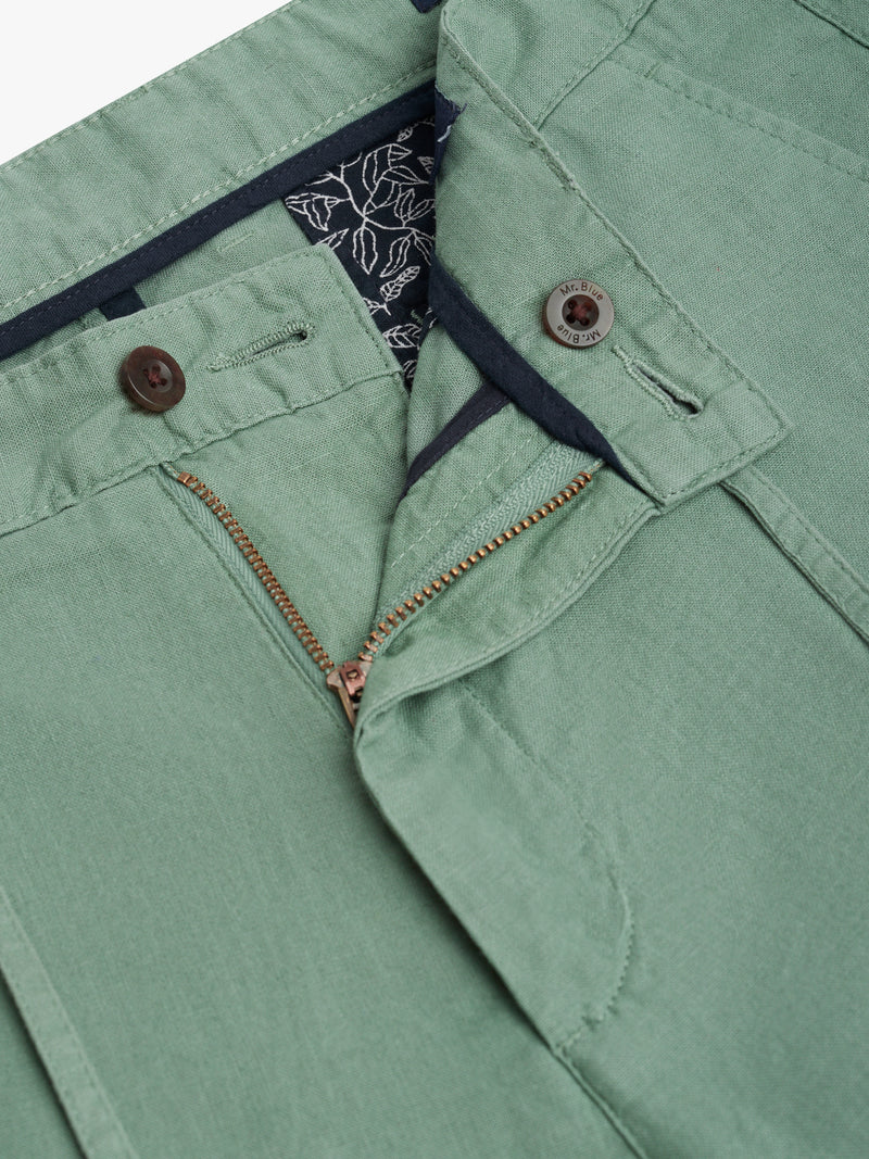 Casual Fit Green Shorts