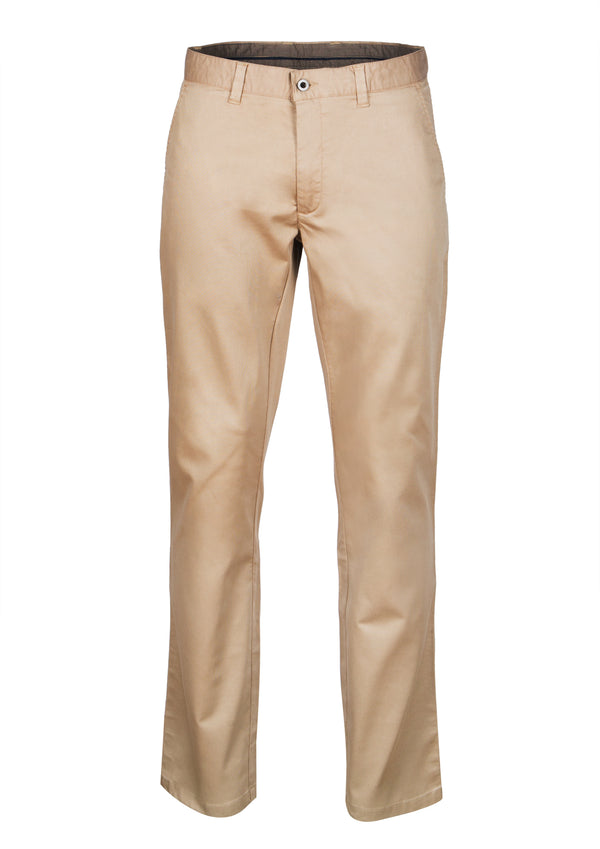 Flat Canvas Chino Pants Tailored Fit with detail