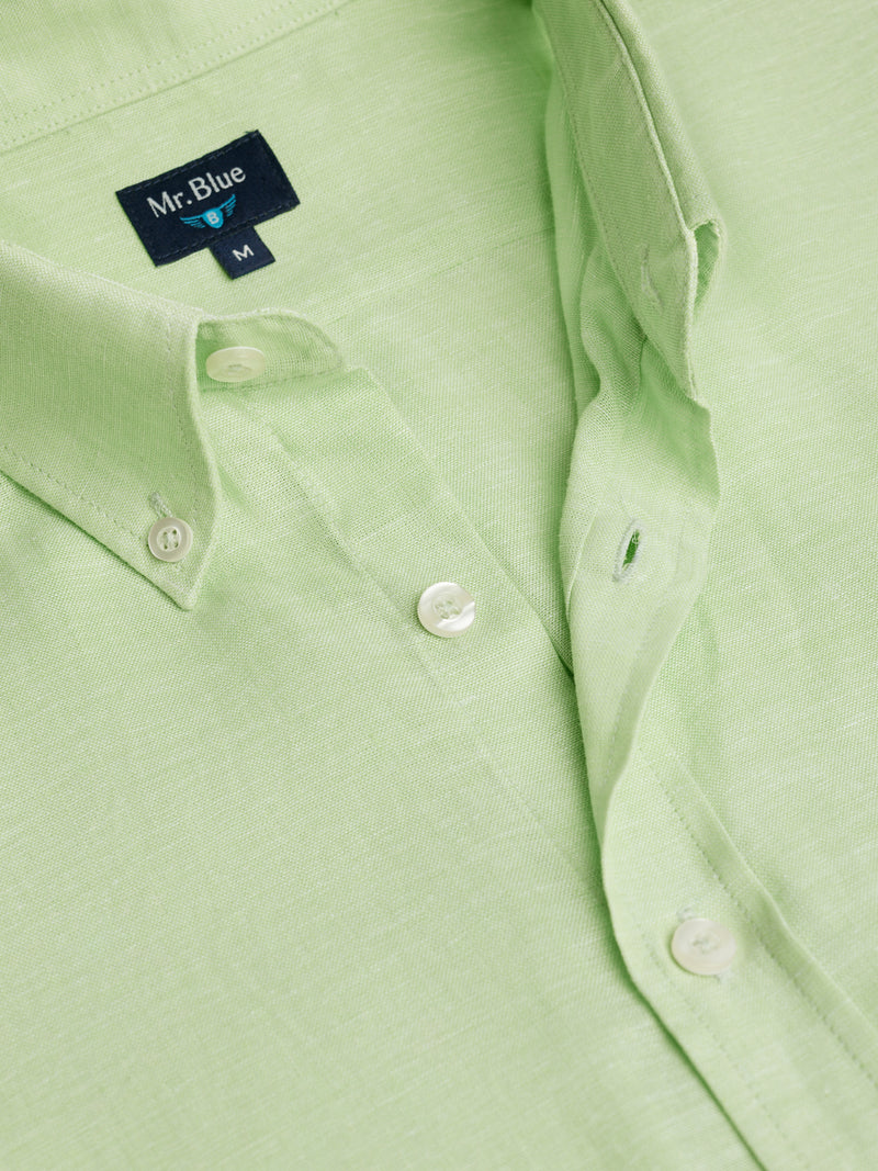 Fit Fit Linen Green Shirt