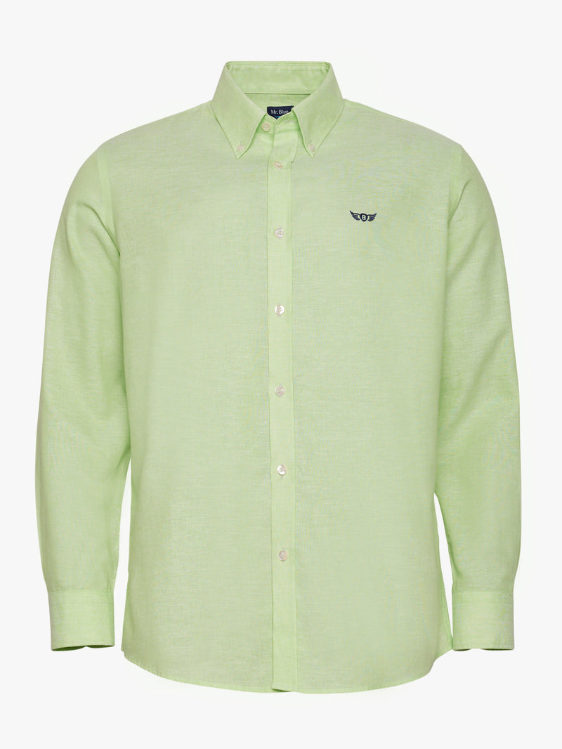 Fit Fit Linen Green Shirt