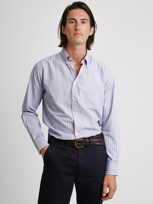 Twill Blue Regular Fit Shirt