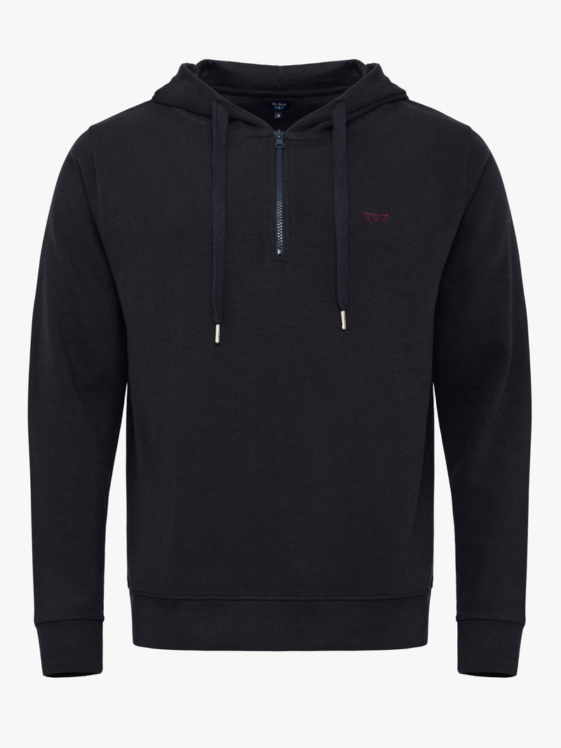 Blue Hoodie With Logo