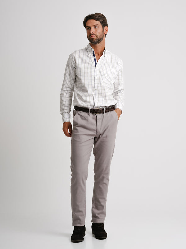 Twill White Regular Fit Shirt