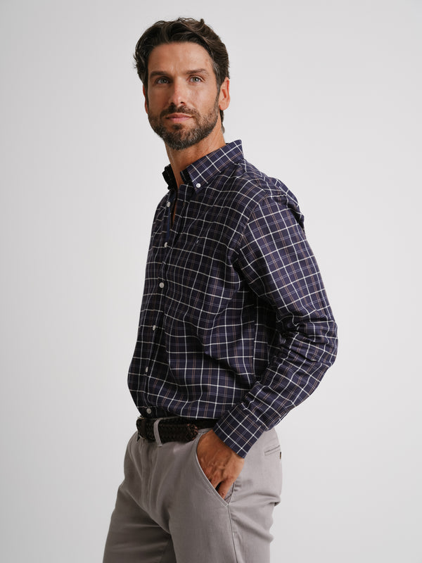 Twill Blue Regular Fit Shirt