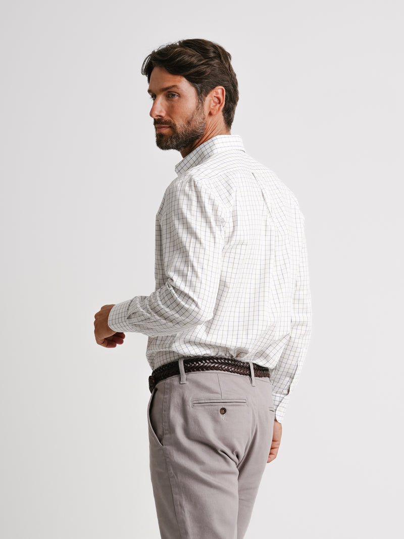 Twill White Regular Fit Shirt