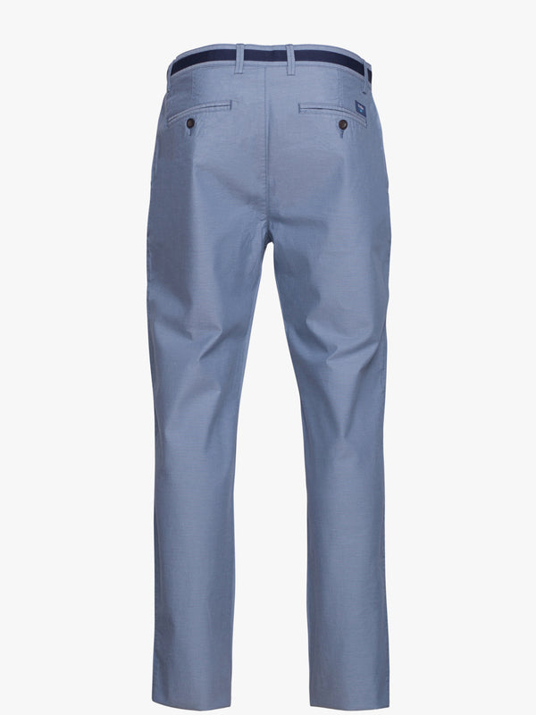 Pantalones chinos Oxford azul claro 100% algodón