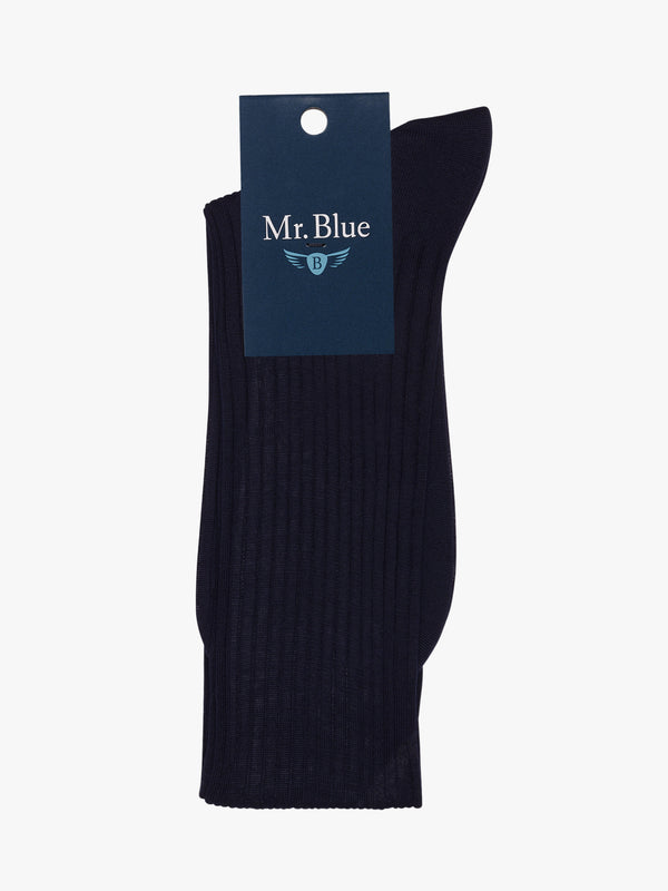 Blue cotton socks