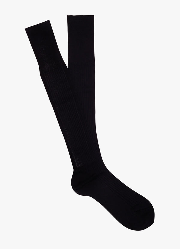 Black cotton socks