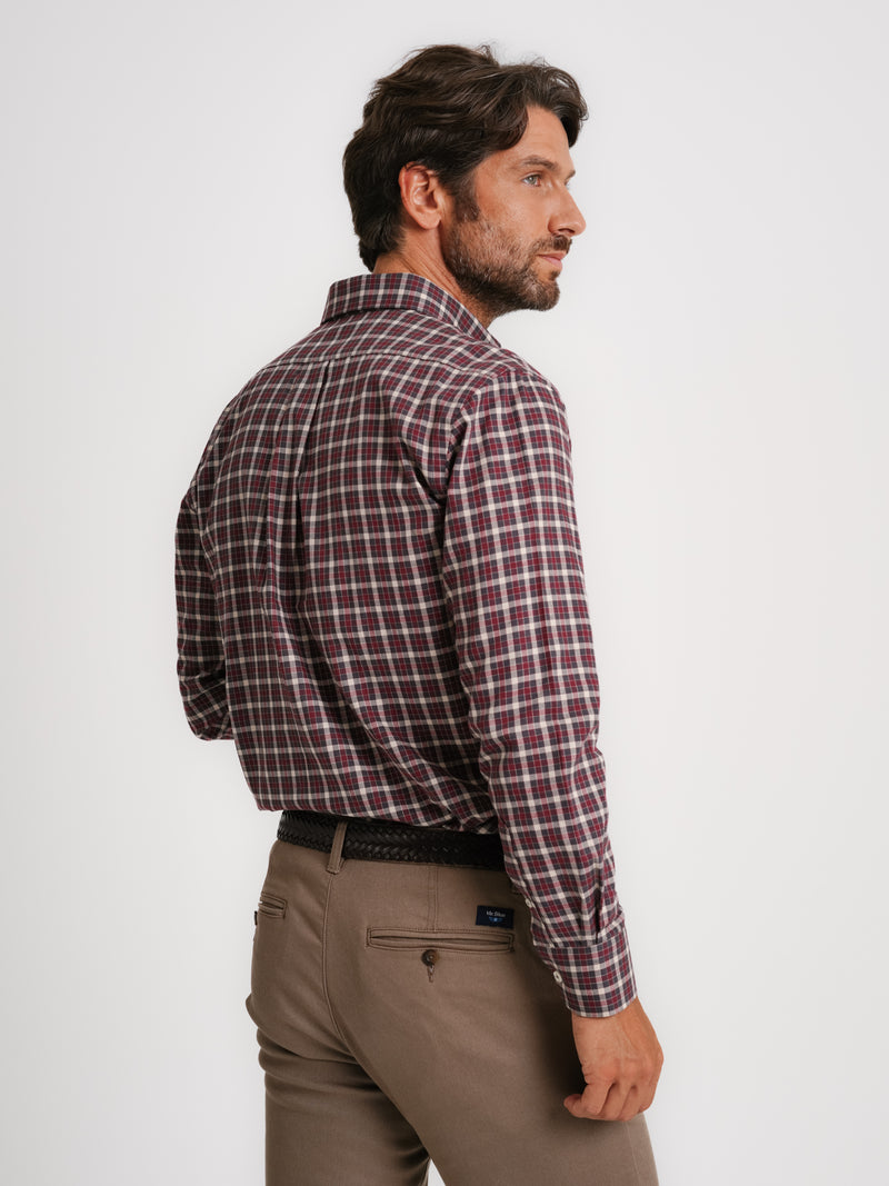 Grey Twill Regular Fit Shirt