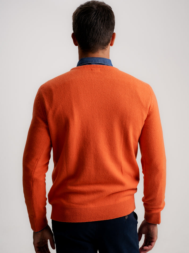 Orange Thick Wool Pullover