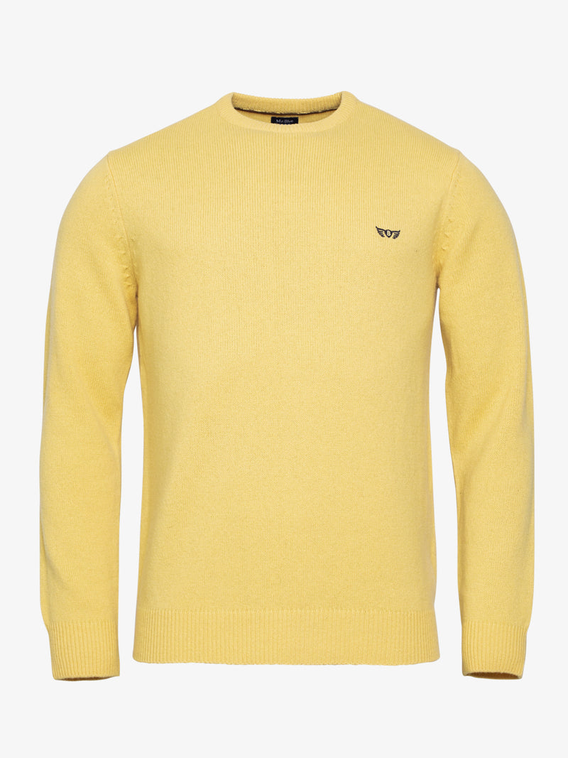 Pullover Regular Fit Amarelo Manga Comprida