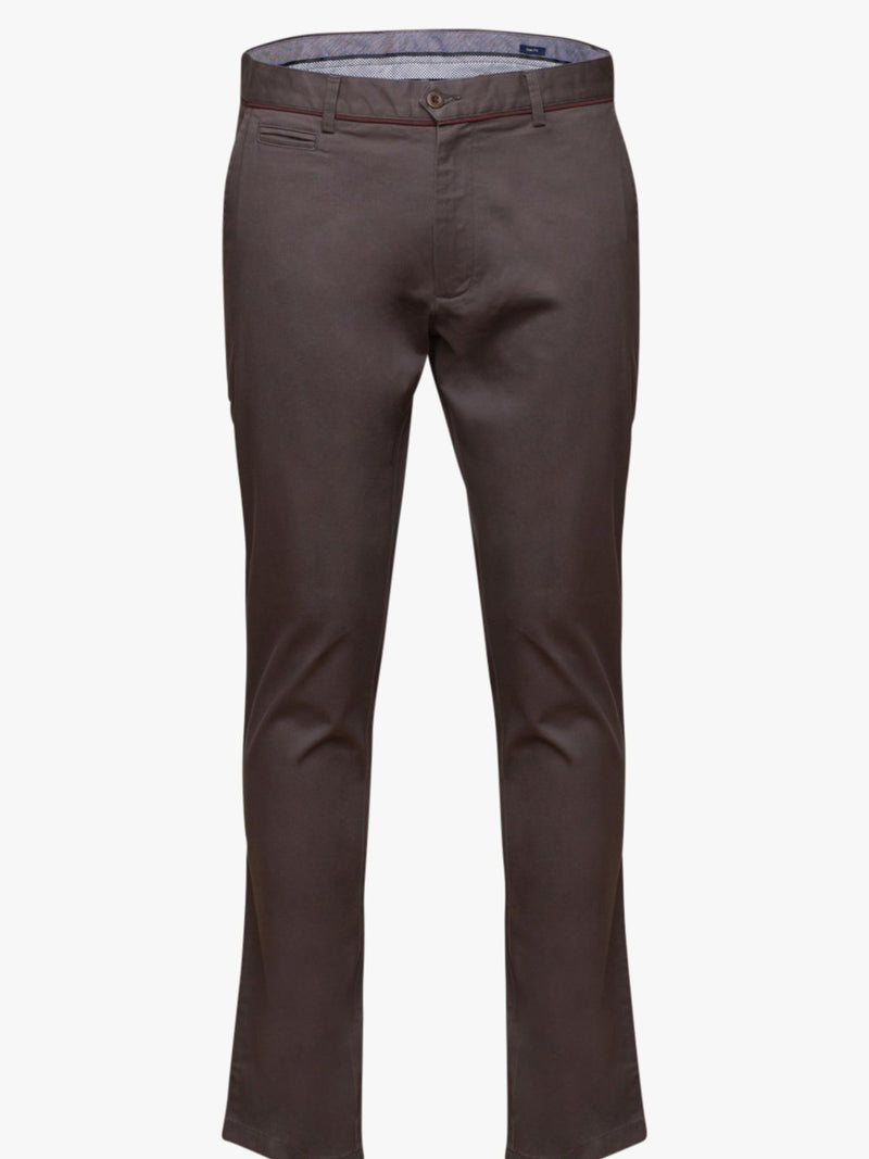 Pantalones chinos estructurados Slim Fit Plain