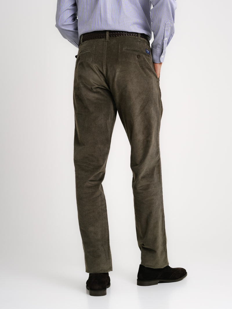 Pantalones Bombazine Regular Fit Verde