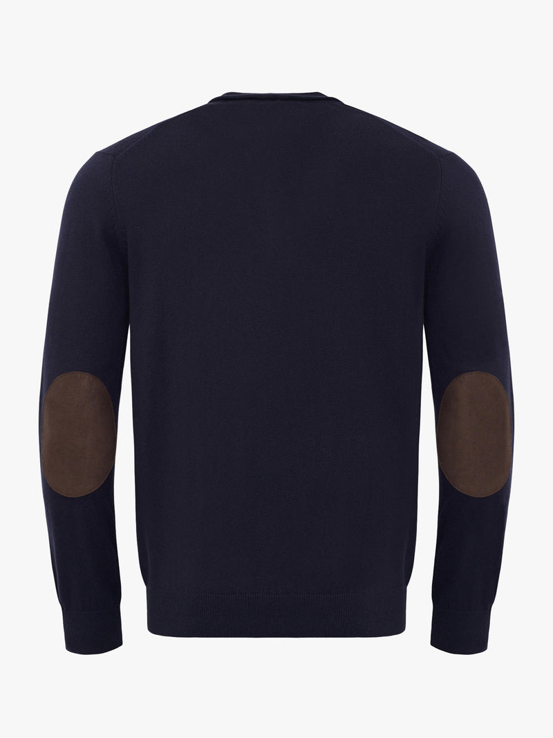 Blue Thin Cashmere Pullover