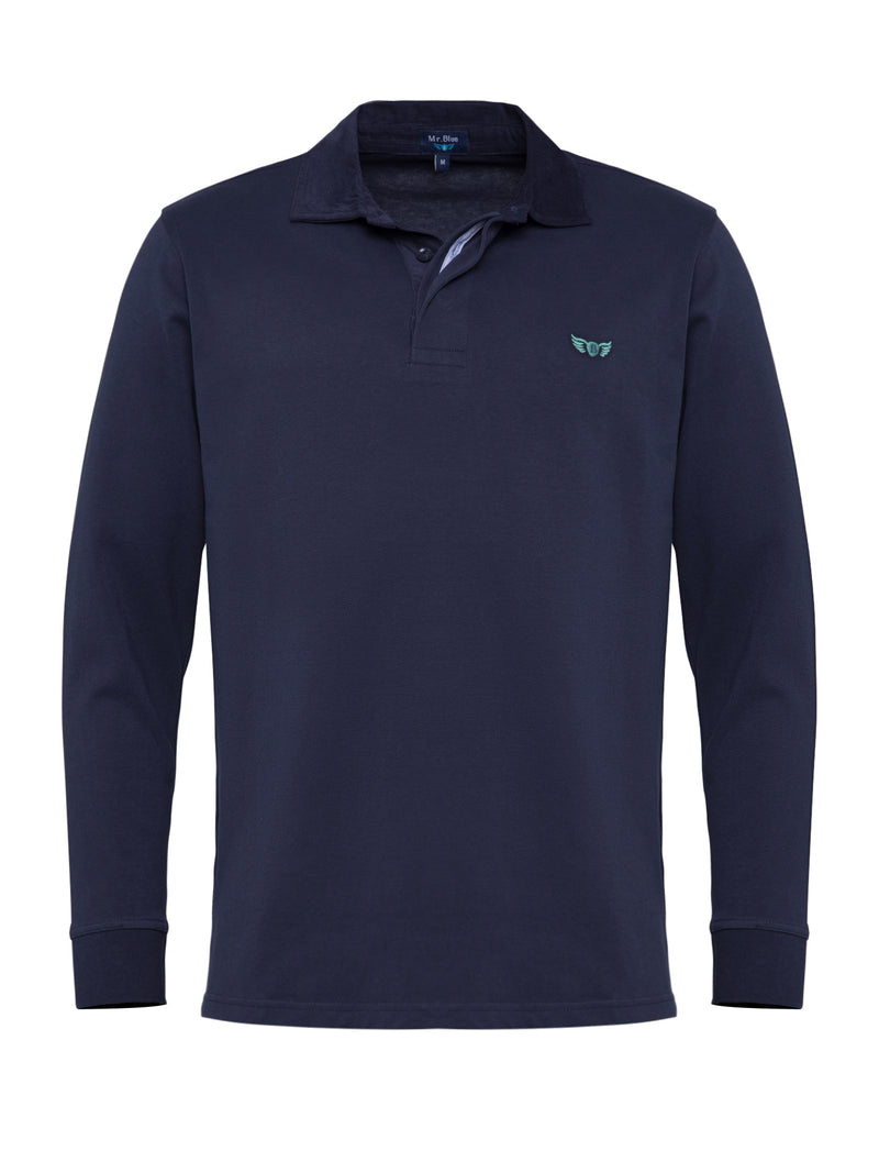 Rugby Regular Fit Blue Long Sleeve