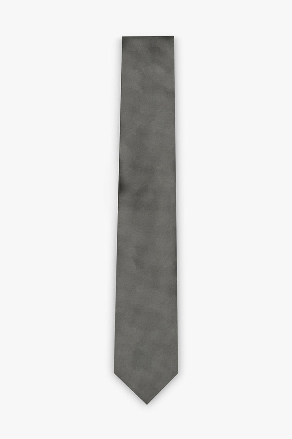 Grey Polyester Tie