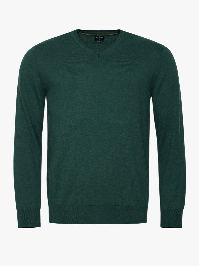 Pullover Merino Wool Fine Green