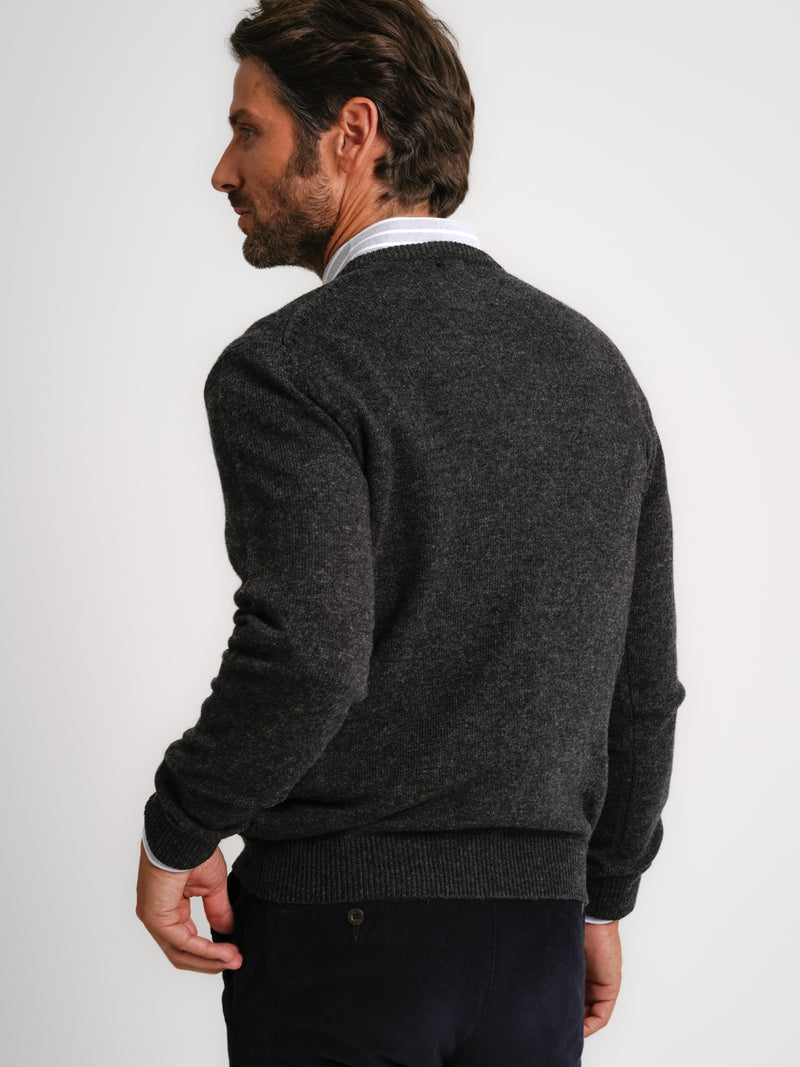 Pullover Thick Wool Grey