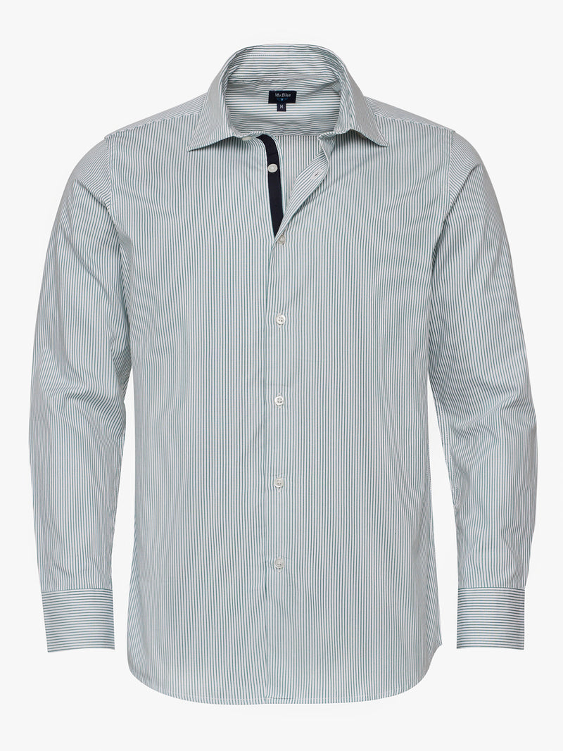 Green Slim Fit Oxford Shirt