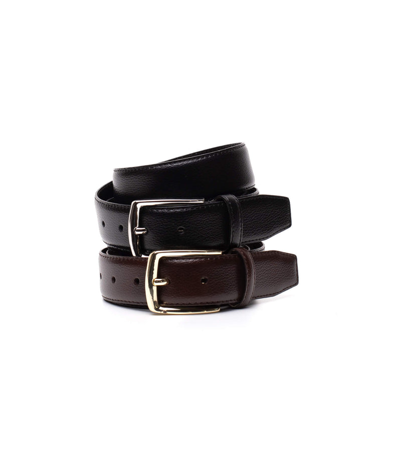 Textured Leather Belt