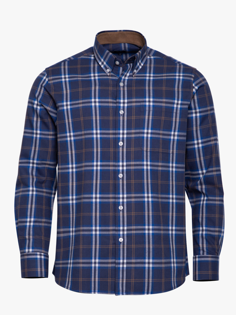 Regular Fit Blue Long Sleeve Shirt