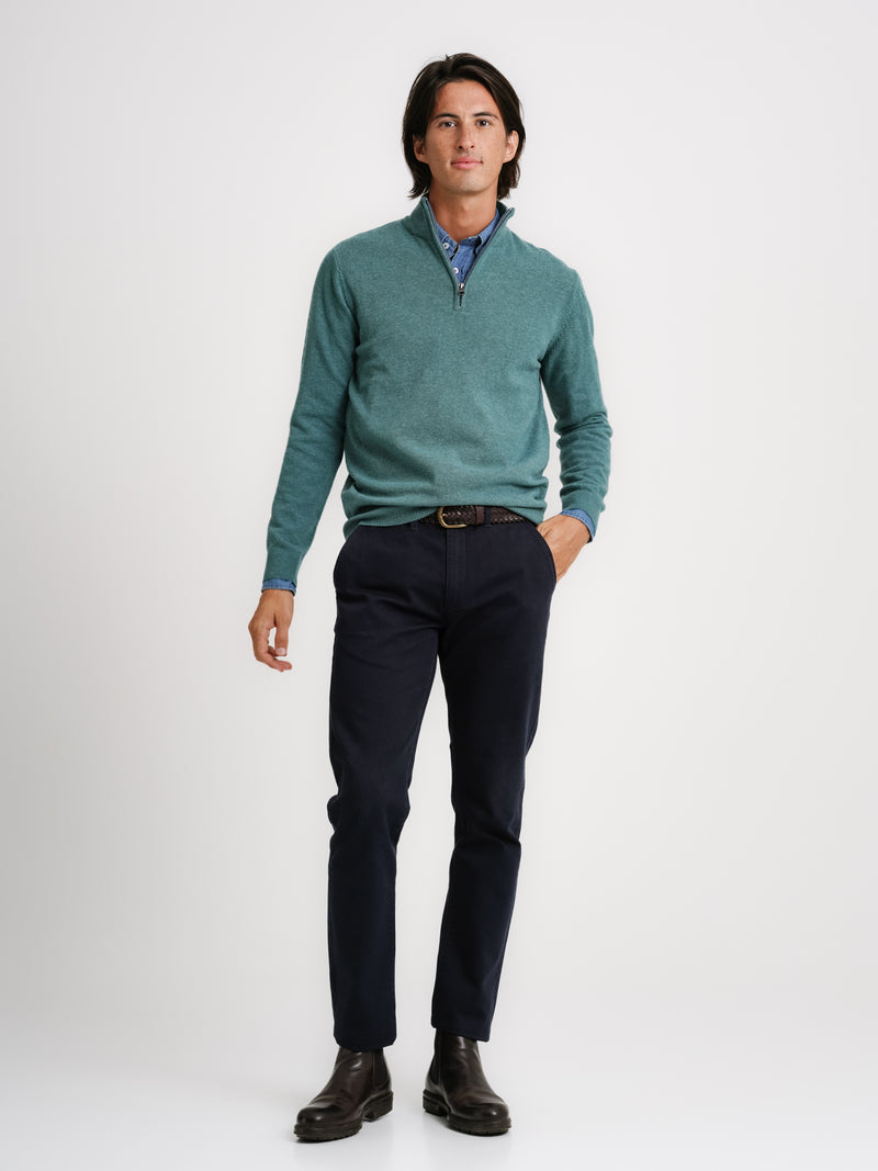 Green Thick Wool Pullover