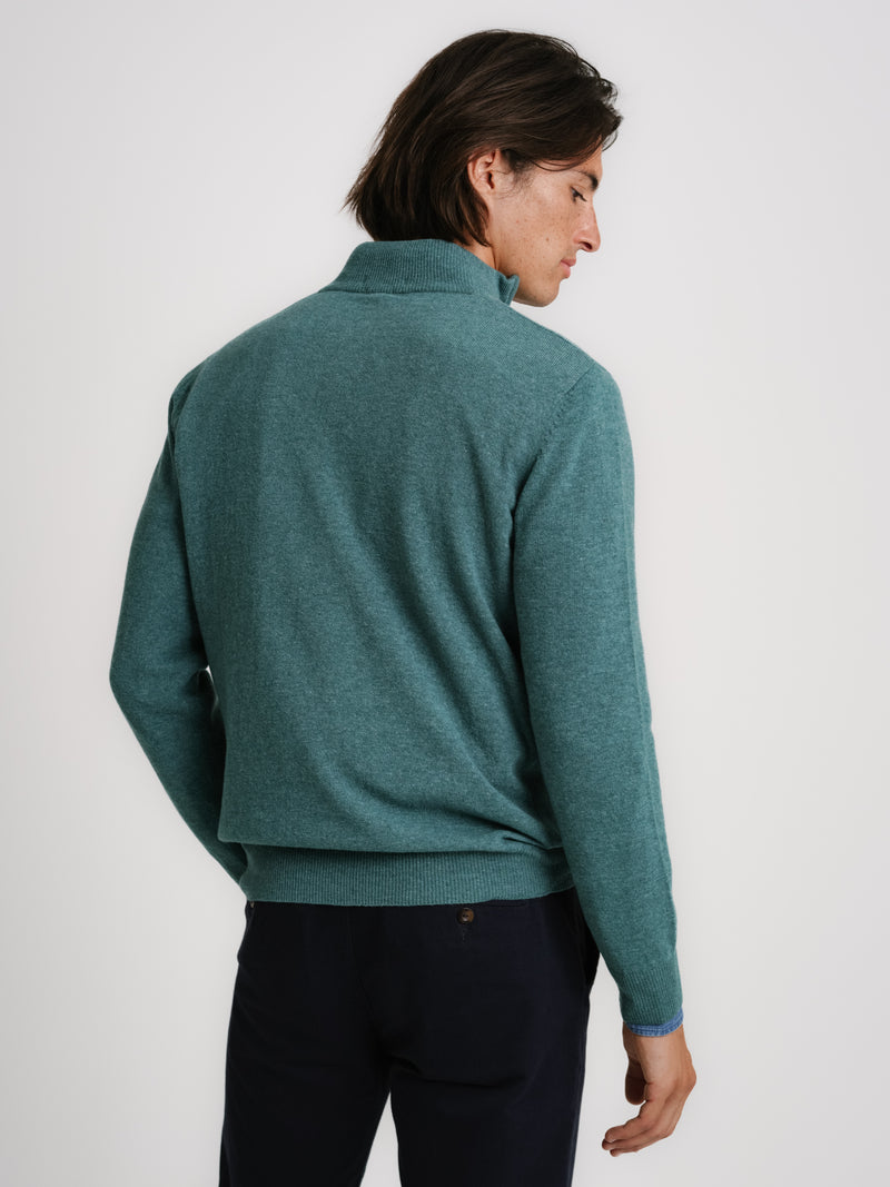 Green Thick Wool Pullover