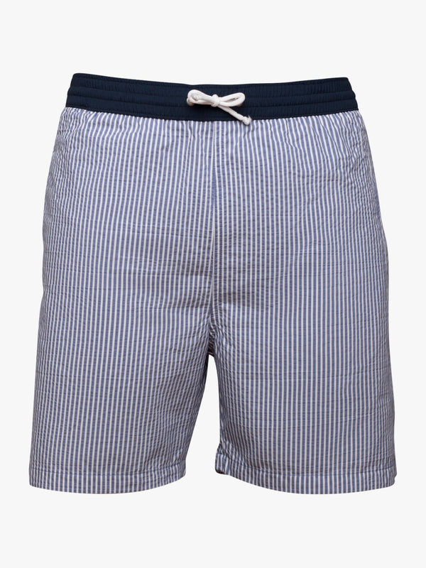 Classic swim shorts with thin stripes