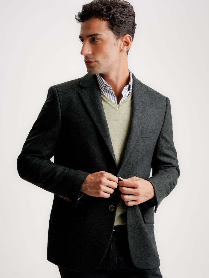 Brown Wool Blazer