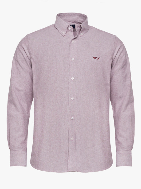 Camisa Oxford Regular Fit Burdeos