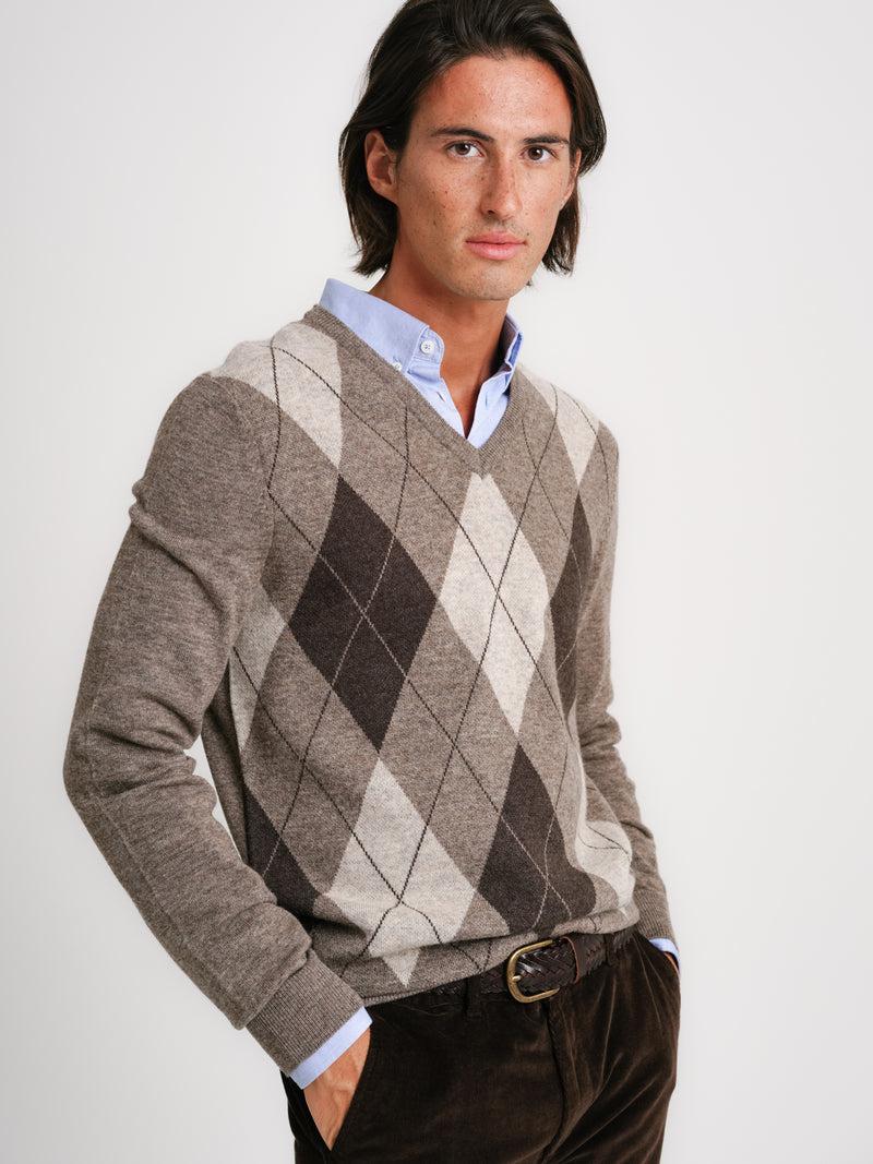 Beige Thick Wool Pullover