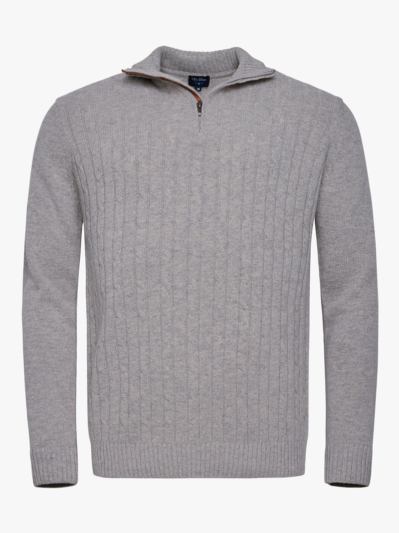 Grey Thick Wool Pullover