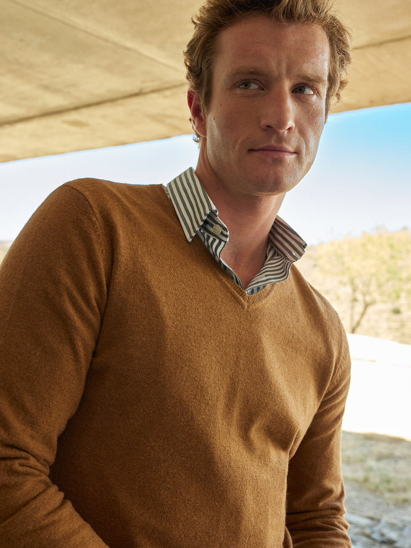 Camel Thick Wool Pullover