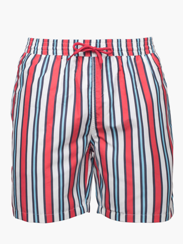Classic swim shorts with wide stripes