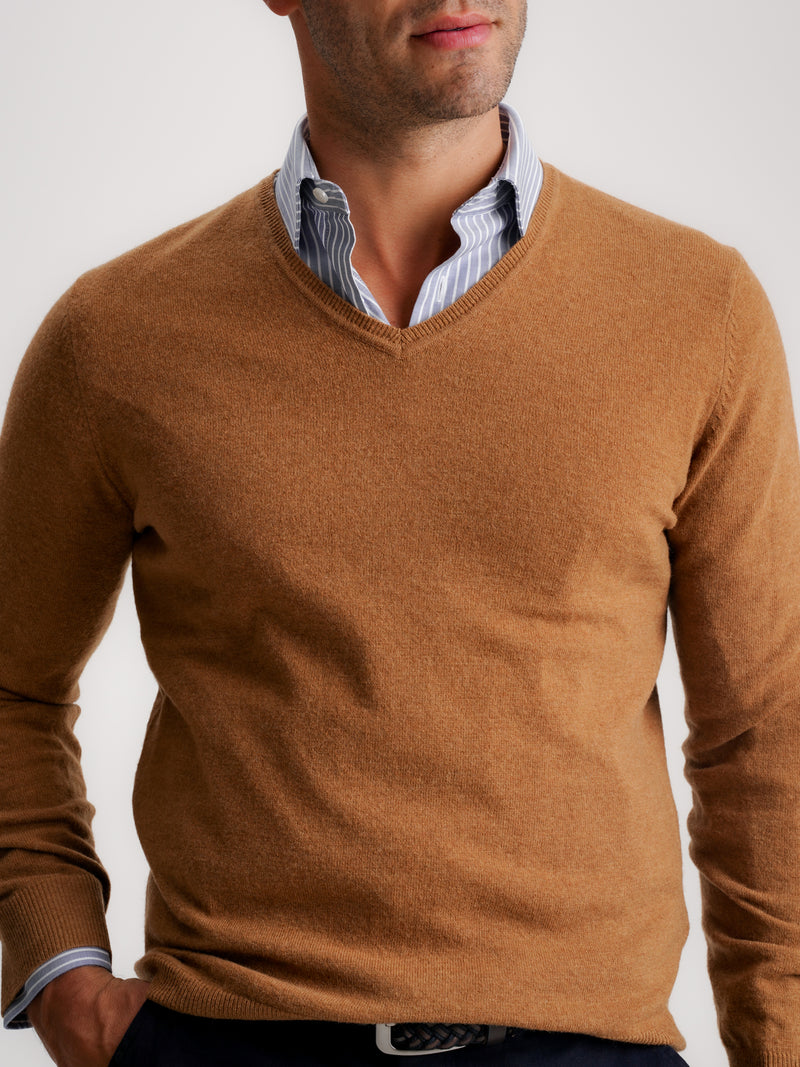 Camel Thick Wool Pullover