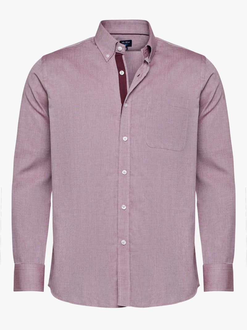 Bordeaux Oxford Regular Fit Shirt