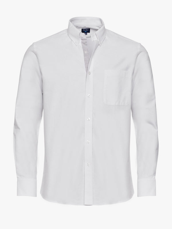 Camisa blanca Oxford Regular Fit